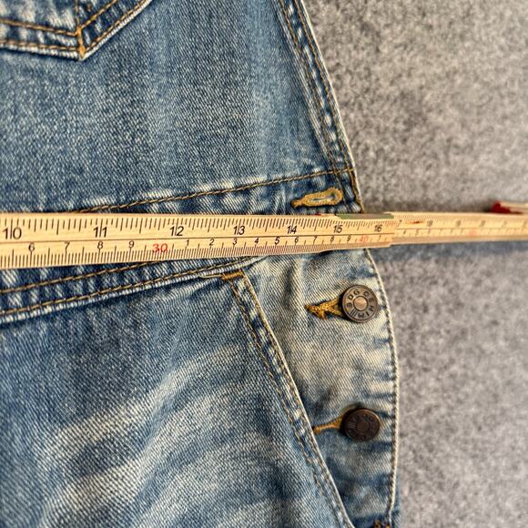 BDG Overalls Women 27 Blue Faded Denim Outdoor Utility Pockets Carpenter Y2K 90s - Picture 6 of 12